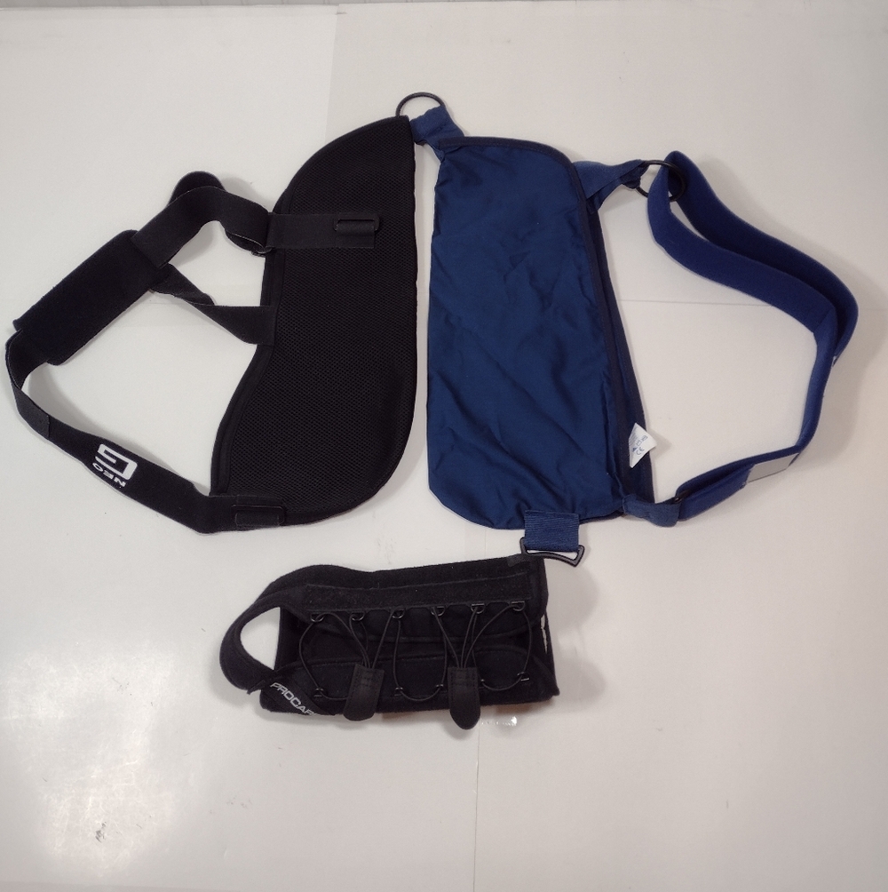 Set Of 3 Black Neo G Easy Fit Adjustable Sling Navy Sling And Black Wrist B